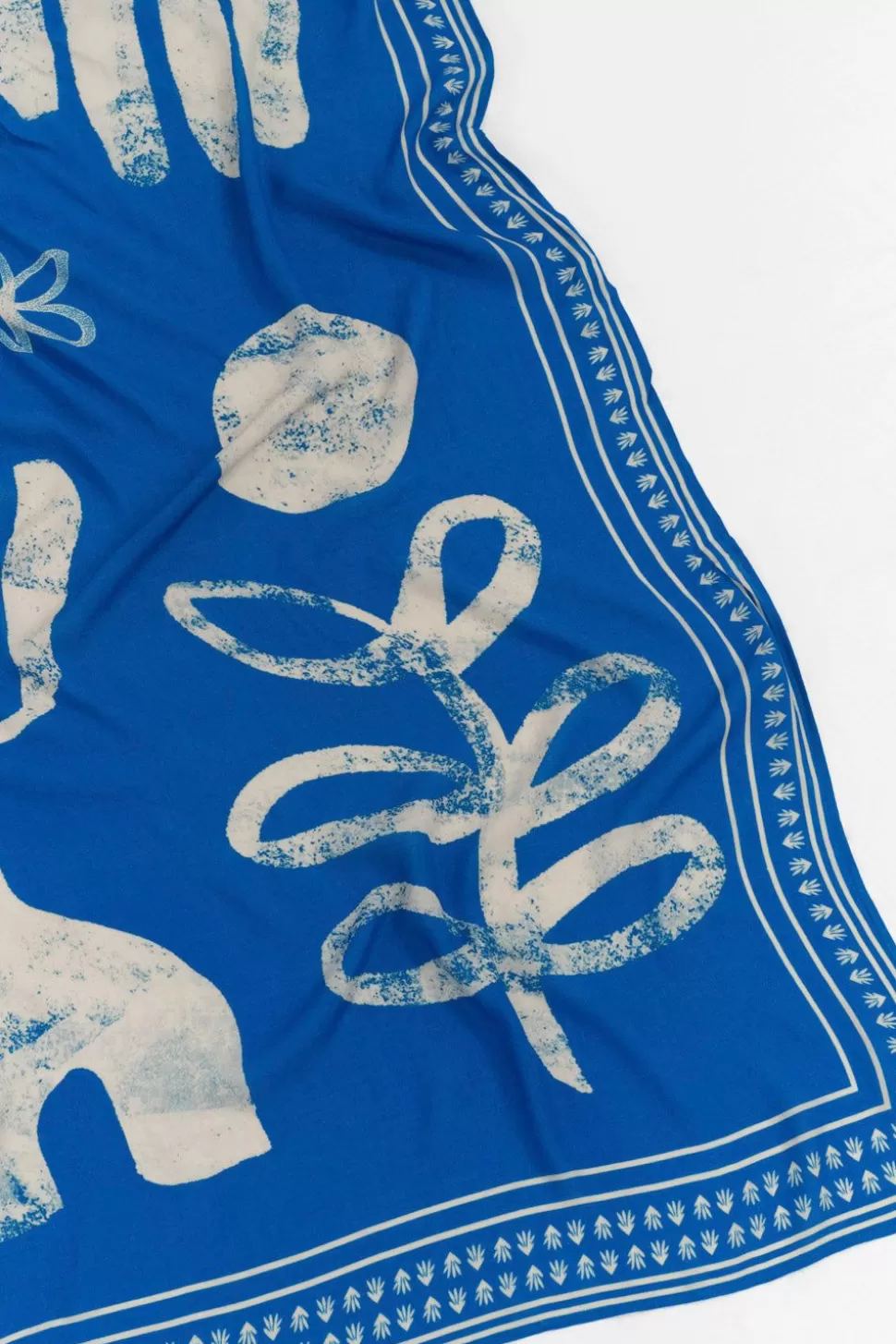 One Step Acia - Foulard Santorin Blue A Motif Arty Minimal Best Sale
