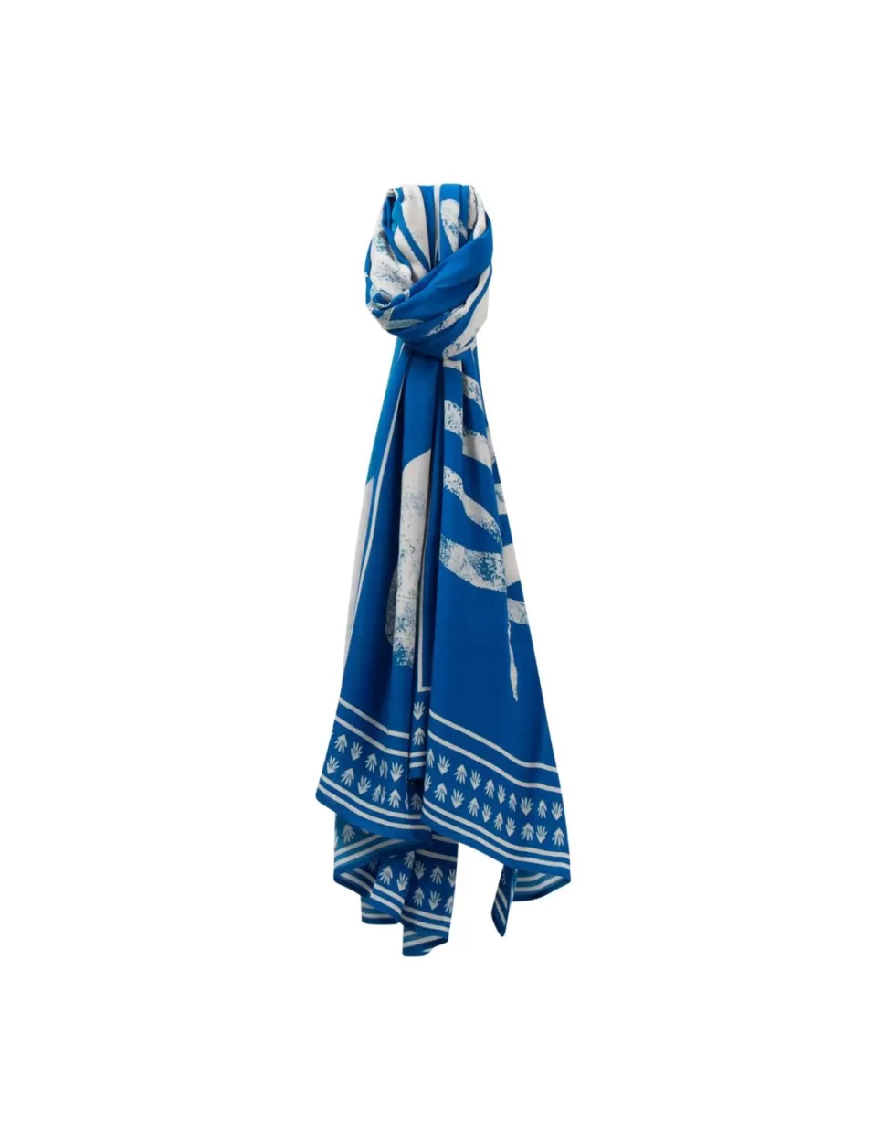 One Step Acia - Foulard Santorin Blue A Motif Arty Minimal Best Sale