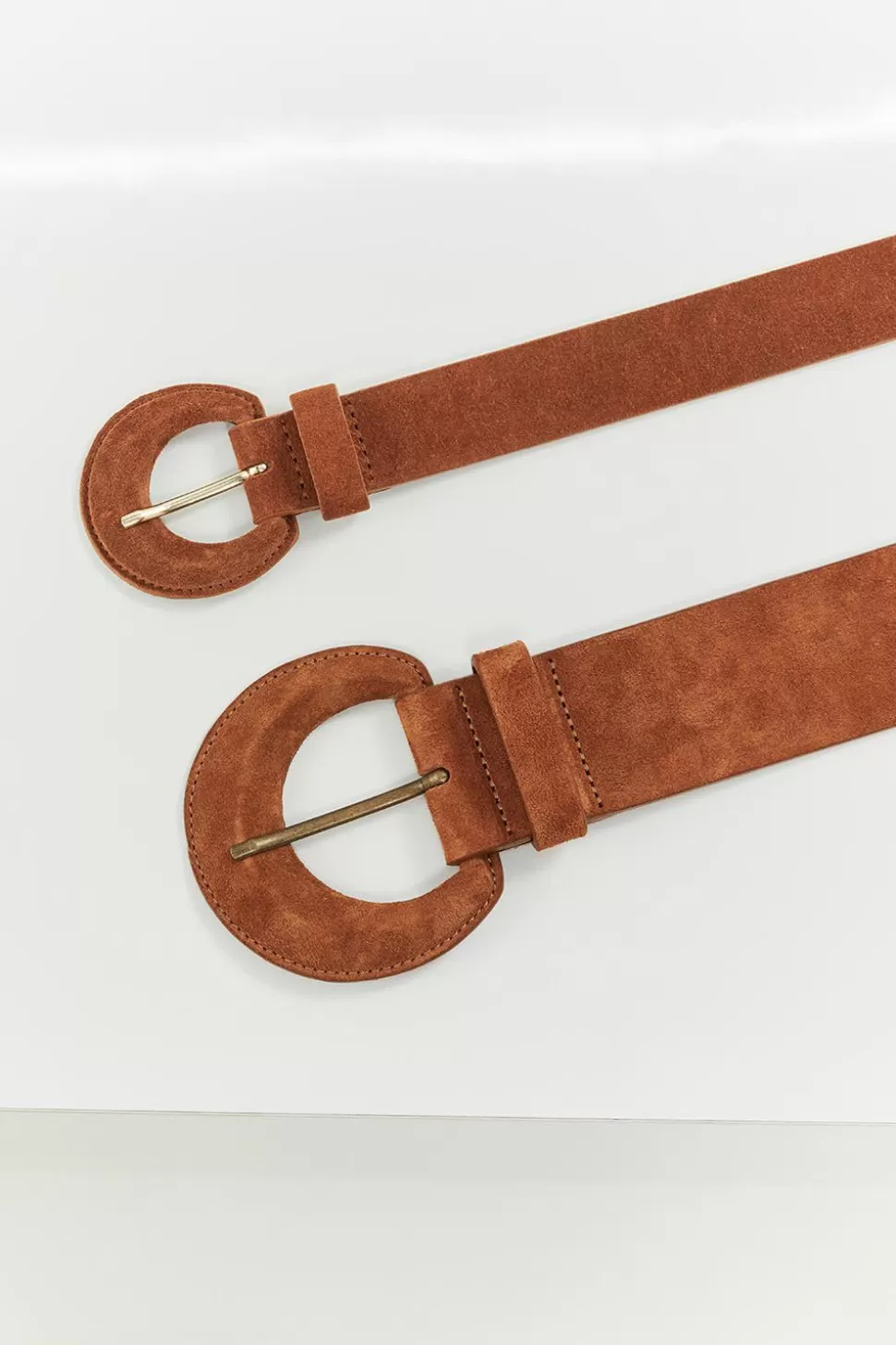 One Step Andrew - Ceinture Large Caramel En Cuir Best
