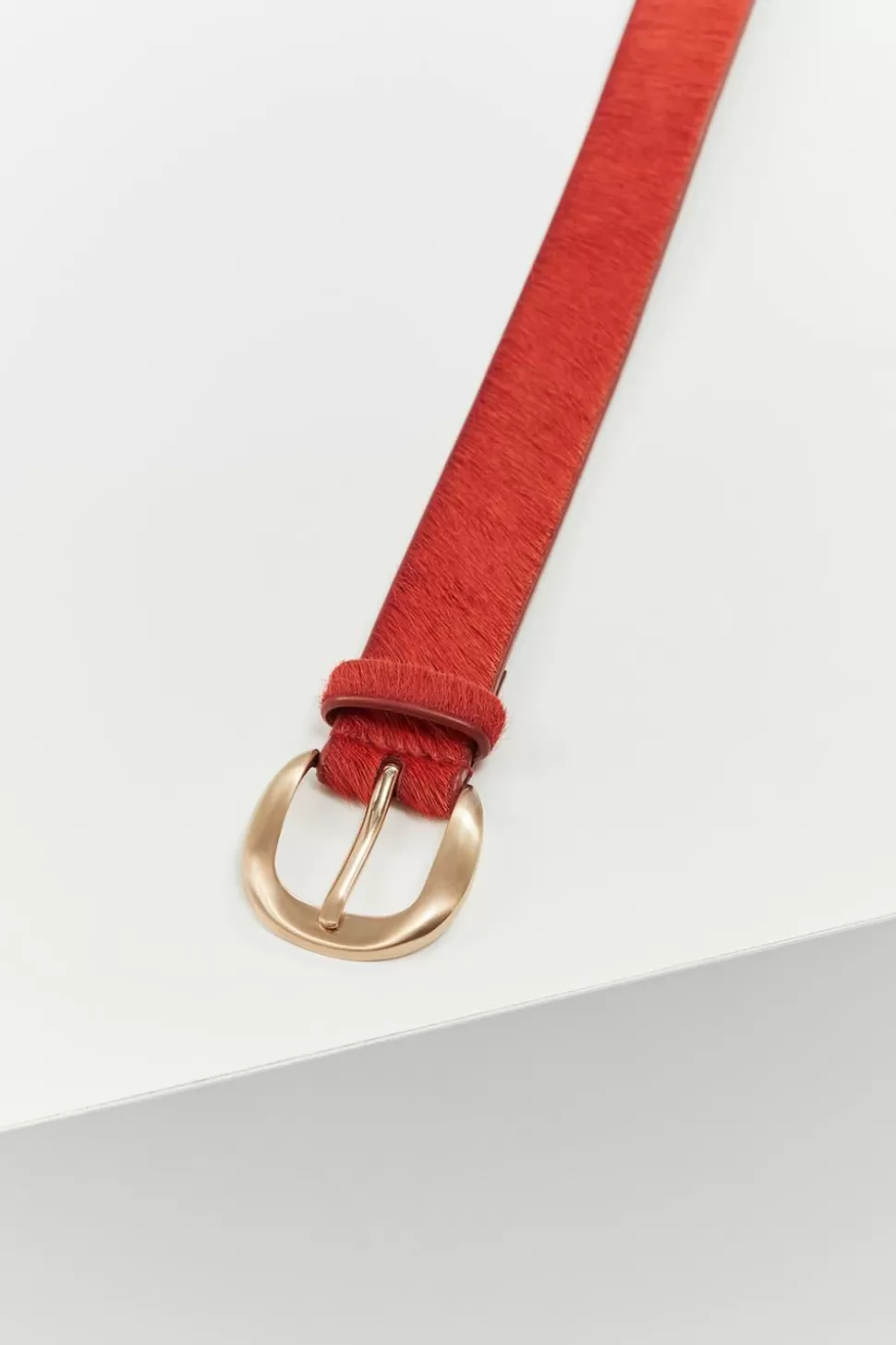 One Step Artic - Ceinture Orange En Cuir Facon Poulain Best Sale