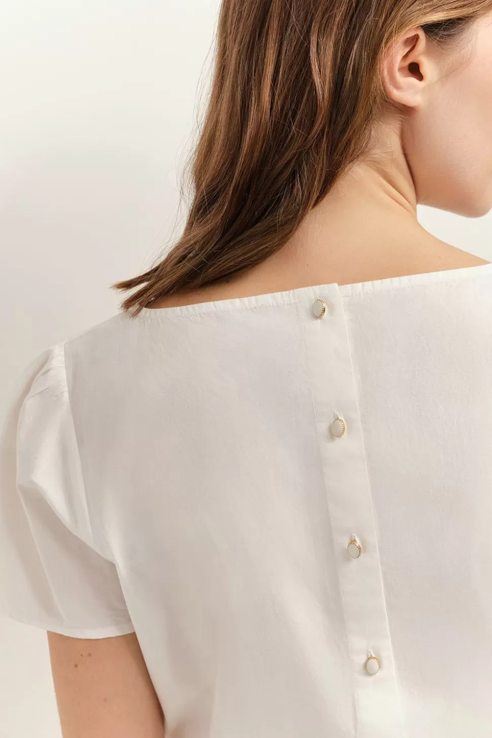 One Step Copal - Top Ecru Ganses Dentelle Best Sale