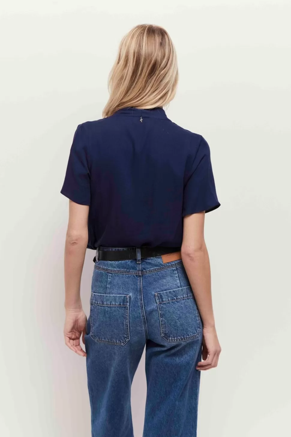 One Step Corey - Top Bleu Lenzing Ecovero Forme Cache-Coeur Best Sale