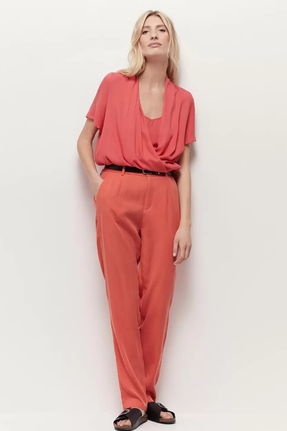 One Step Corey - Top Hibiscus Lenzing Ecovero Forme Cache-Coeur Outlet