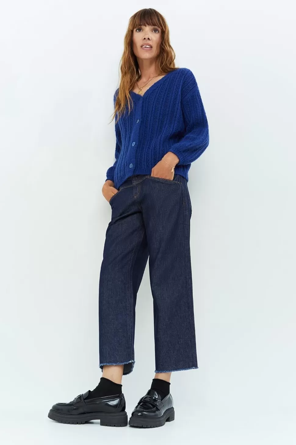 One Step Le Charlie - Jean Droit Brut Cropped Best Sale