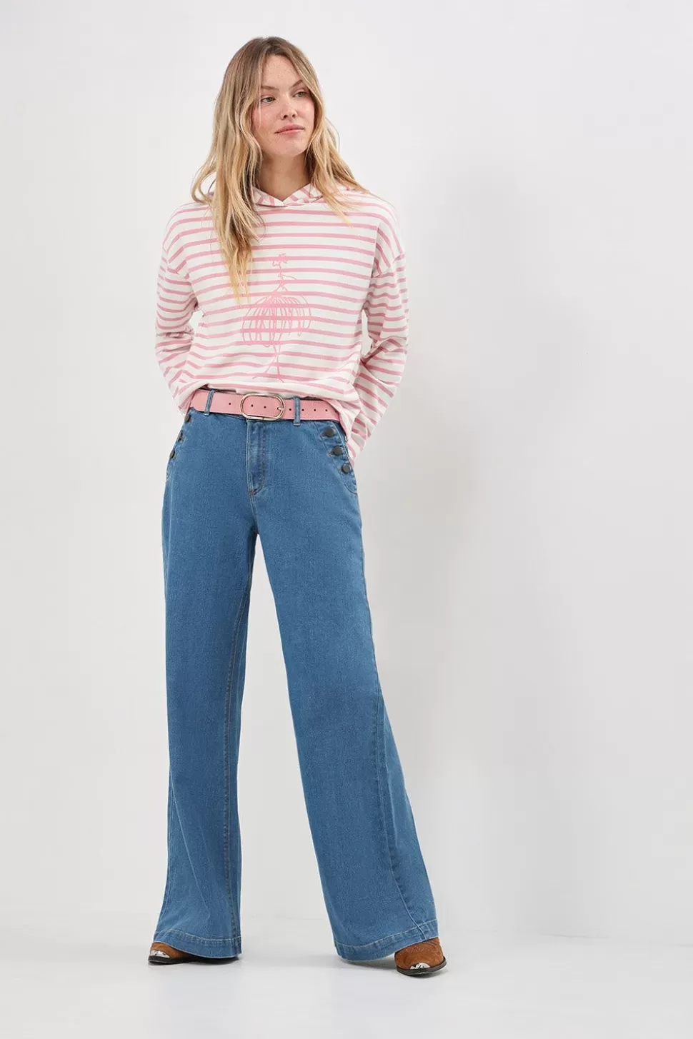 One Step Le Hailey - Jean Flare Baby Blue Waterless Online