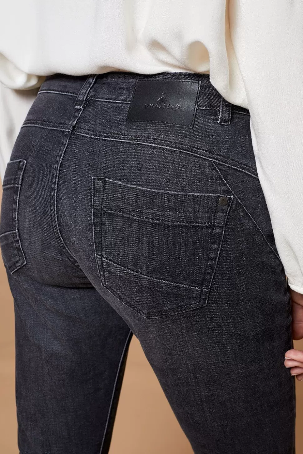One Step Le Indi - Jean Slim Gris Chine 7/8Eme Effet Push Up Best Sale