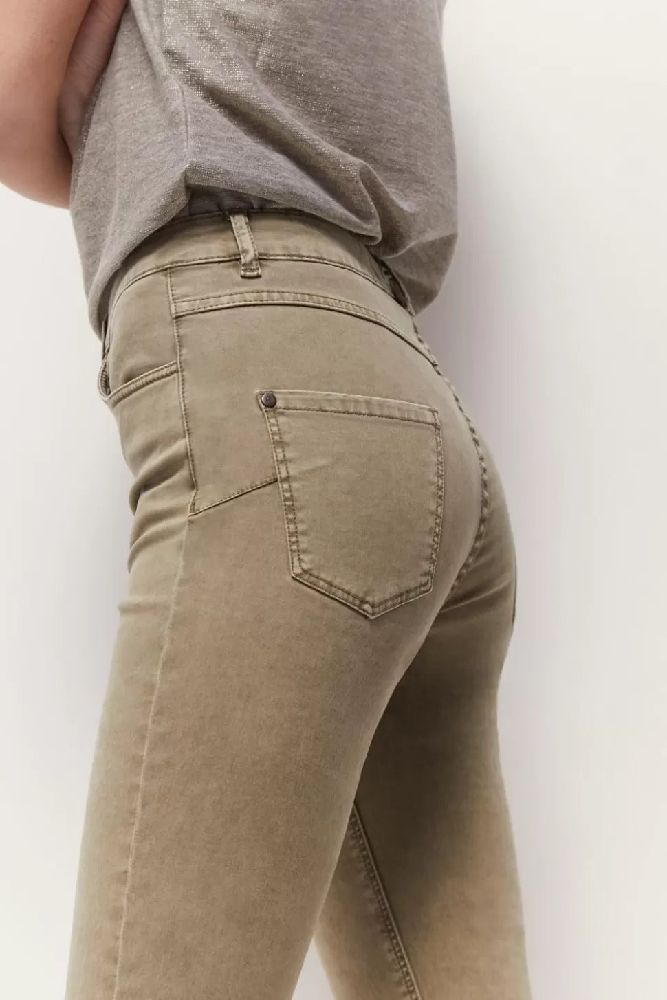 One Step Le Indi - Jean Slim Vetiver Effet Push Up 7/8Eme En Denim Waterless Online