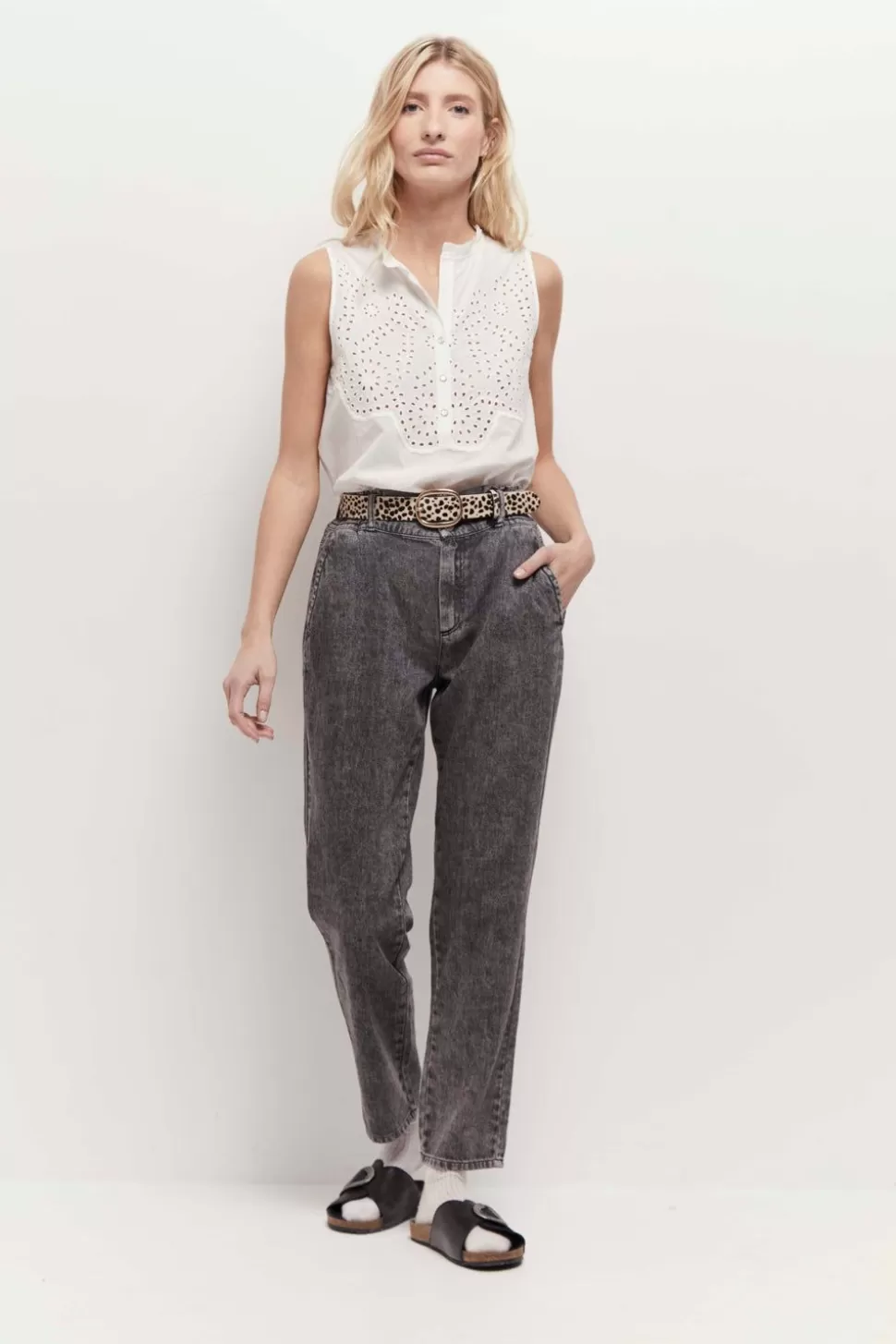 One Step Le Thylane - Jean Chino Opale Grey Online