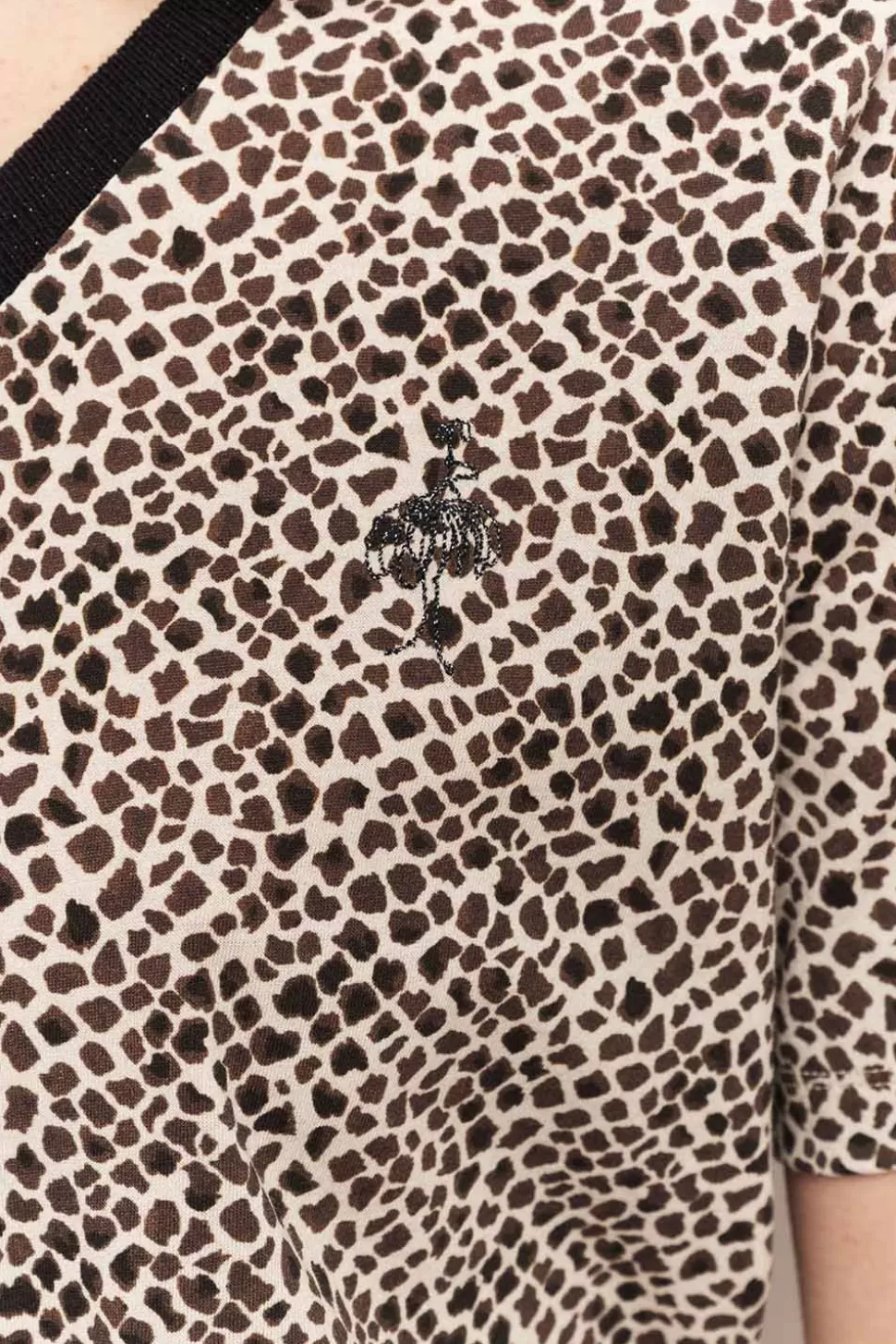 One Step Maya - T-Shirt Ecru A Imprime Mini Girafon Store