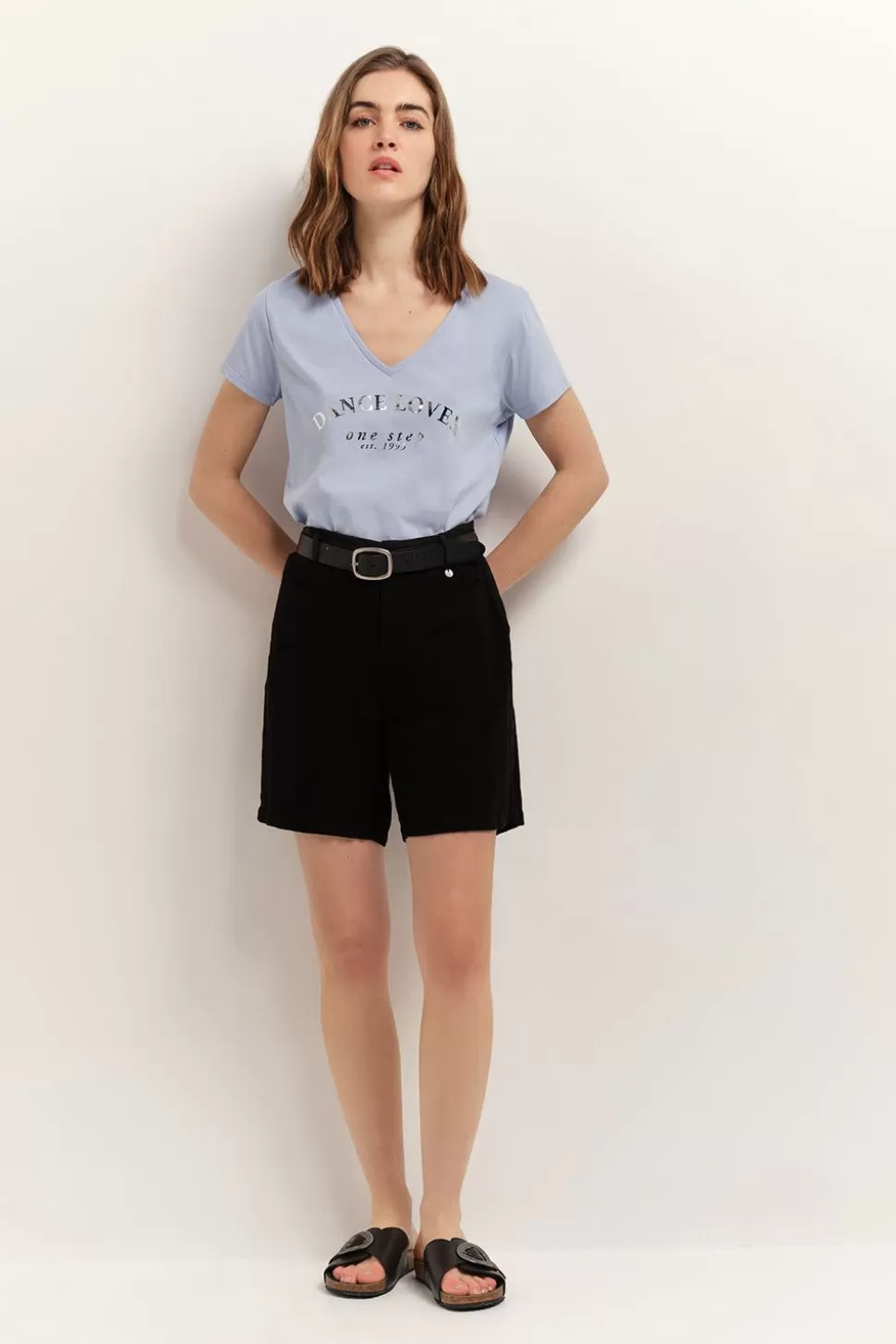 One Step Miro - T-Shirt Bleu Coton Bio A Message Store
