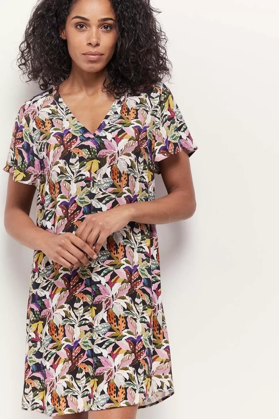 One Step Reko - Robe Kaki A Imprime Jungle Bigarre Store