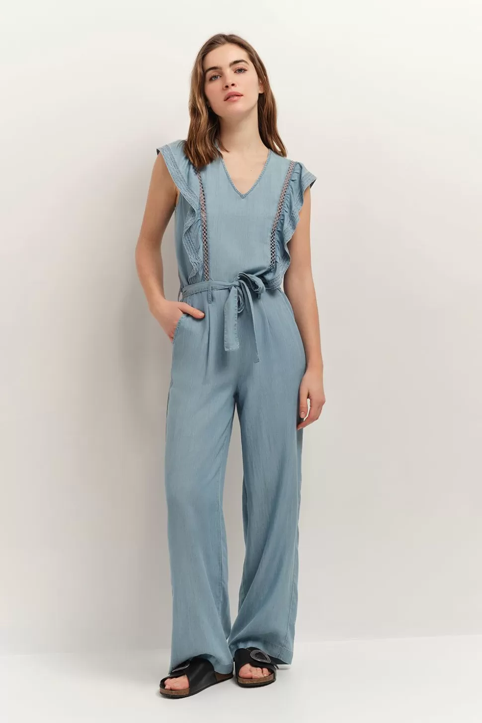 One Step Reynis - Combi Longue Lapiz Blue En Lyocell® Online