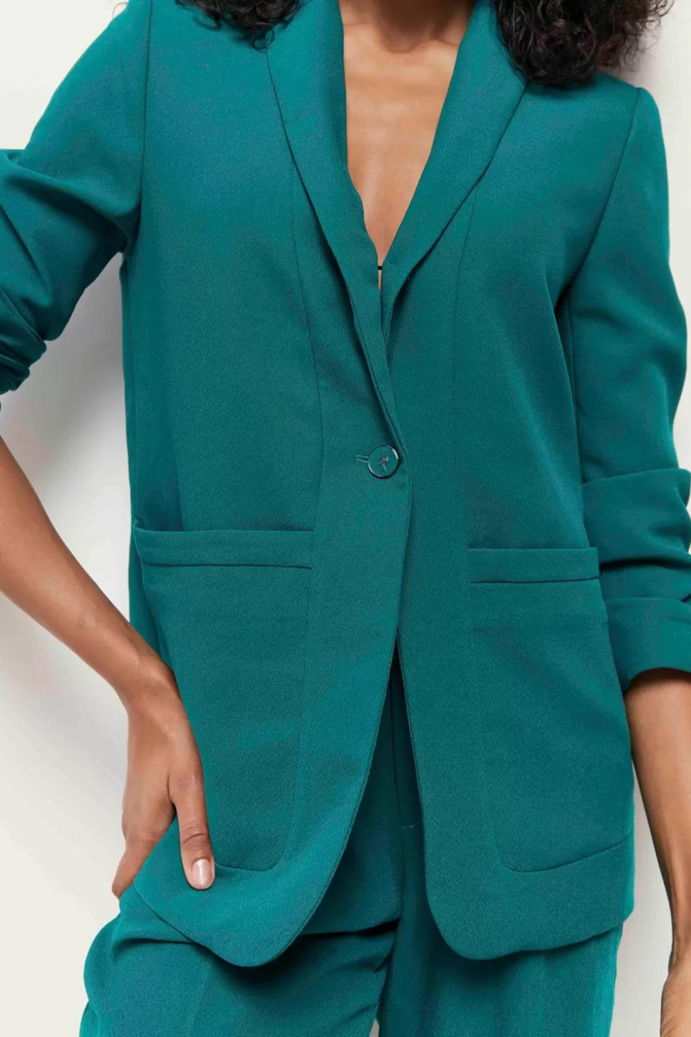 One Step Vara - Veste De Costume Jungle Green En Polyester Recycle Clearance