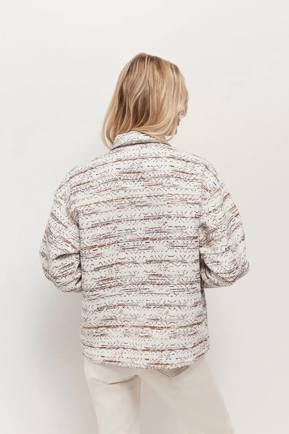 One Step Viveca - Veste Ecrue Natte Fantaisie Multico Best